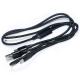 Android Type-C Charging Cable Black PVC 2-1 Dual Interface 1.22M Mobile Phone Power Cord Data Transmission Line