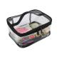 Leak Proof Transparent Toiletry Bag Travel Kit 28*36*1 Vinyl PVC For Beautician