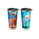 Promotional Custom Printing Plastic Cartoon Lenticular 3d Cup 300ml-1500ml Capacity