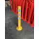 Warning Spring Post PU 750mm Orange Flexible Traffic Bollard Reflective Delineator Post