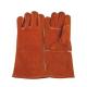 LC2010A High Temperature Resistant Red Cow Split Leather Working Welding Gloves Durable