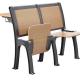Classic Iron Wooden Stadium Tip Up Foldable Chair For University Lecture Hall