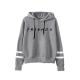 Printing Logo Woman Sweatshirt Hoodie Autumn Fleece White Sport Oversize