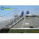 200000 Gallons Glass Lined Steel Leachate Storage Tanks With Aluminum Alloy Trough Deck Roofs