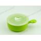 Green Microwave Safe Storage Containers , Microwave Safe Bowl With Handle / Lids