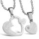 New Fashion Tagor Jewelry 316L Stainless Steel couple Pendant Necklace TYGN215