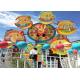 6 Cabins Rotating Amusement Park Ferris Wheel With Galvanized Steel Material