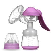 Hand Control Baby Breast Pump Plastic Material BPA Free Compact With Lid