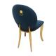 Gold Stainless Steel Stacking Leather Banquet Wedding Chair For Home