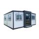 Expandable Prefab Container Home with Double Wing Folding Room and MGO Board Floor