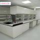 Custom Chemistry Lab Bench Cupboards Racks and Rails Designed as Specified
