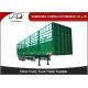 Steel removable fence semi tractor trailer for cattle delivery