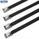 PVC Coated Coated Stainless Steel Cable Ties Self Lock Used In Electricity