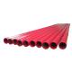 Red Plastic Coated Composite Steel Pipe ASTM A106 Carbon Steel Thick Wall Pipes
