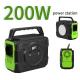 200W Battery Lithium Fast Charger Rechargeable Solar Generator for Outdoor Activities