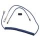 USB Type C Port Mechanical Keyboard Coiled Cable 4-pin GX12 Aviation Connector Coupled