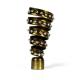 Bronze Golden Color Curtain Pipe Rod Finials Metal Material For Decoration