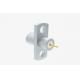 Stainless Steel SMP Male Limited Detent PCB Mount RF Plug With 2-hole Flange