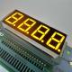 Ultra Bright Amber 4 Digit 14.2mm 7 Segment LED Display Common Anode For Temperature Control