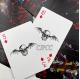 Custom 400gsm White Core Paper Promo Playing Cards OEM black card poker