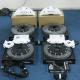 Rear Porsche Brake Calipers Mechatronics Calipers Low Weight And Tight Pedal Travel