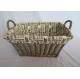 Folk Art Style and Willow Type tapered wicker storage basket