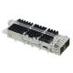 TE 2170705-1 ZQSFP+ Cage with Heat Sink Connector 1x1 Included Lightpipe 28 Gb/s EMI Springs