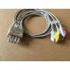 nihon kohden TPU BR-903P 3lead wire cable with grabber,IEC for patient monitor