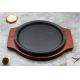 Round Pizza Steak Cast Iron Serving Pan Cast Iron Skillet Serving Plates