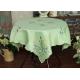 Pretty Square Decorative Table Cloths Multiple Colors Custom Embroidered Tablecloths