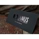 Fancy Black Business Cards , Velvet Finish Business Cards With Foil Stamping