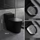 Siphon Flushing Matte Black Toilet One Piece Bathroom Ceramic Sets