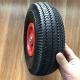 350-4 10 Inch Solid Rubber Wheels Plastic Rim