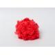 Red Regenerated Polyester Fiber , 1.5D-20D Material Polyester Fiber Crimp 8 Bows