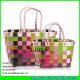 LUDA colorful pp straw bag lady pp strap woven straw tote bag
