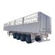 4Axles High Fence Semi Trailer 60 Ton 13 Ton Semi Transport Trailer Truck Ce