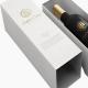 book shape wine box sliding wine gift box drawer packaging wine box with foil stamping