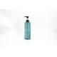 Transparent Cylinder 700ml Lotion Shampoo Pump Bottles