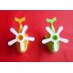 Lovely Airplane Plastic Birthday Candle Holders With 4 Colors For Kids Gifts