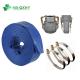 Pumping Irrigation Drainpipe 3/4-16 Inch PVC Layflat Hose with Hose Nipple/Clamp