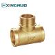 Copper Tee Brass Pipe Fitting Water Tube Plumbing Fitting Thread Brass Fitting Brass Stop Check Valve
