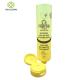 Round 250 ML Hand Sanitizer Tube Body Wash With Yellow Flip Cap Foil Seal