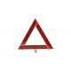 Dark Red Color Car Warning Triangle Reflective Frame PP And AS Material