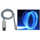 Clear Flat Glowing in Multicolor Optical USB Cable for iphone5