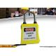 OSHA Dust Proof Xenoy Padlock , Lightweight ABS Material Lockout Padlocks