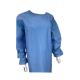 Breathable Medical Isolation Gown Level 3 , Blue Disposable Coveralls