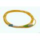 Fiber Optic FC LC Patch Cord Simplex Single Mode PVC / LSZH Material Good Durability
