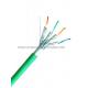 High Speed FTP Cat 7 Network Cable 4 Pair 22AWG Green 305 m/roll