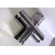 304 316 Stainless Steel Grooved Pipe Coupling Cross Tee Pipe Fitting For Shipping