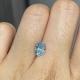 3.46carat Lab Grown Blue Diamonds Pear Shaped CVD Non Inlaid High Grade 54 Grit